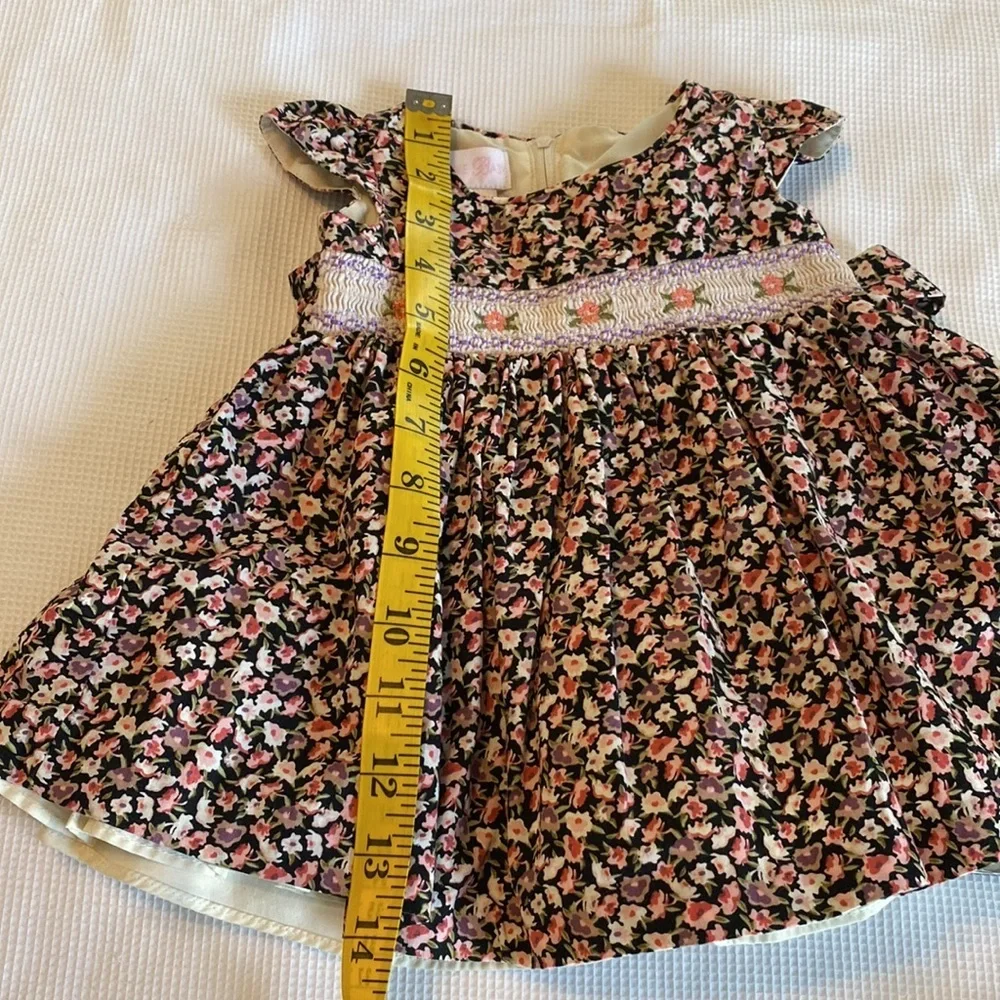 Bonnie Baby Floral Dress Size 3 - 6 months - Picture 9 of 12